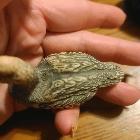 Canvasback 1989 English Leather Wilderness Series Duck With Base - Picture 4 of 6